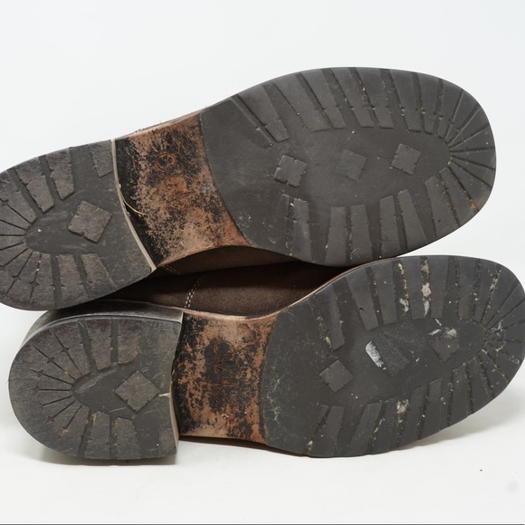 Cole Haan Shearling Boots Womens 8.5B Brown Waterproof Suede Fur - Picture 9 of 12